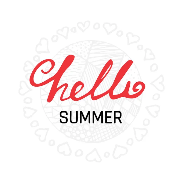 Zin Hello zomer — Stockvector