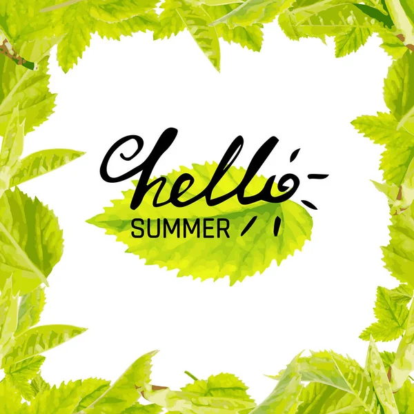 Zin Hello zomer — Stockvector