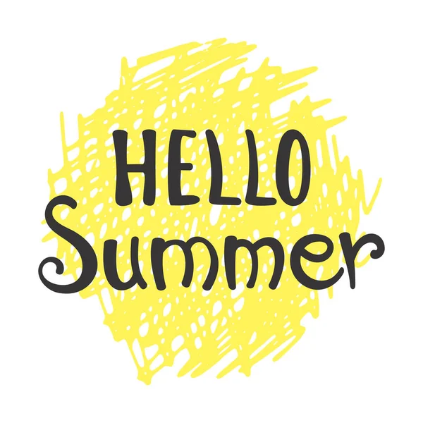 Zin Hello zomer — Stockvector