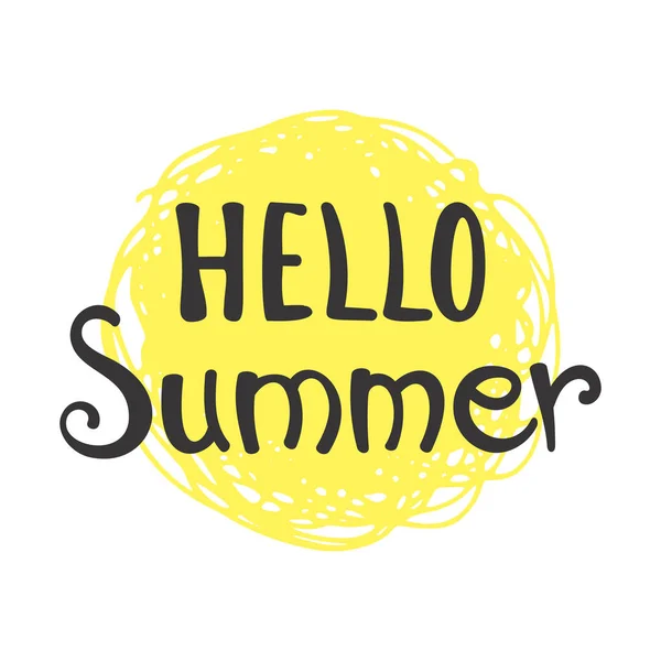 Zin Hello zomer — Stockvector