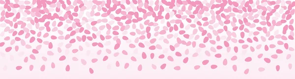 Rosa flygande blomblad bakgrund — Stock vektor