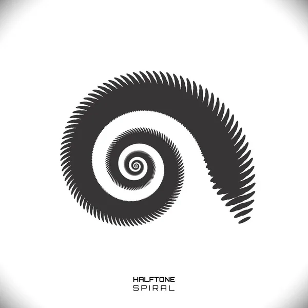 Spirale abstraite ou tourbillon — Image vectorielle