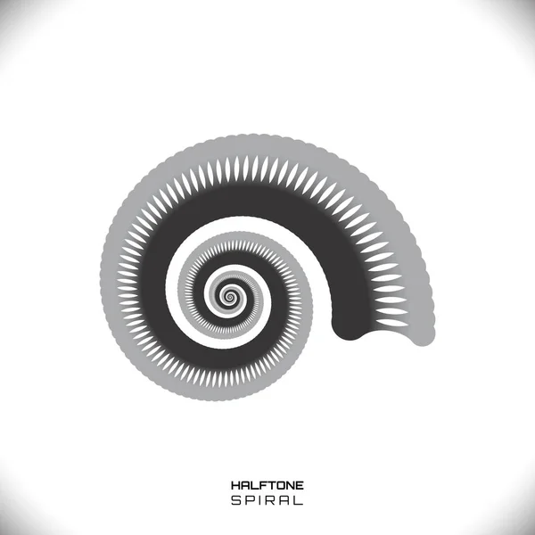 Spirale abstraite ou tourbillon — Image vectorielle