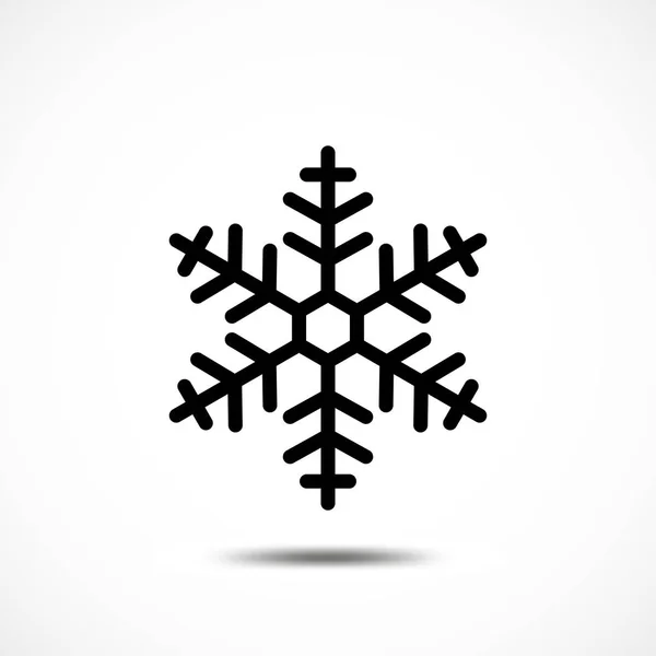 Copo de nieve vector icono — Vector de stock