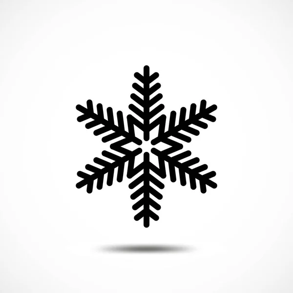 Copo de nieve vector icono — Vector de stock