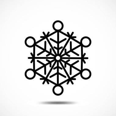 Kar Tanesi vektör simgesi