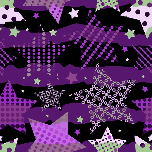 Ultra violeta estrellas fondo — Vector de stock