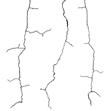 İzole duvar çatlakları