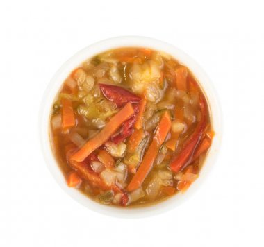 Doğranmış Turşu sebze izole