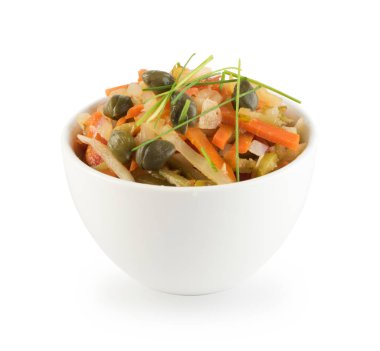 Doğranmış Turşu sebze izole