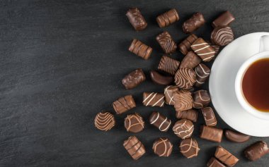 çikolatalı tatlılar arka plan