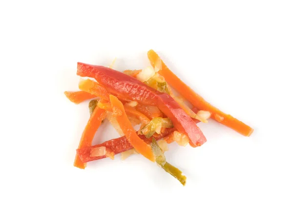 Chopped Pickled Vegetables Isolated — Stock Photo, Image