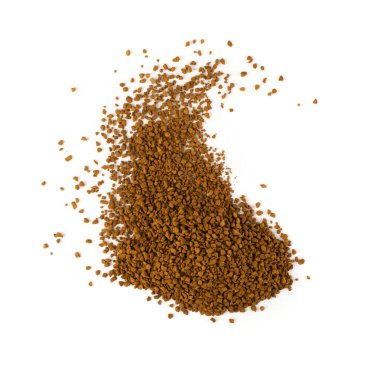 Anlık kahve tanelerinin izole kazık