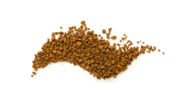 Instant-Kaffeekörner isoliert — Stockfoto