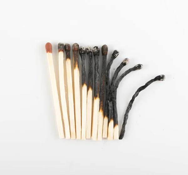 Burned Matches or Match Sticks