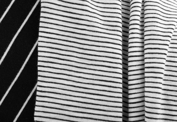Striped Cotton Fabric Background — Stock Photo, Image