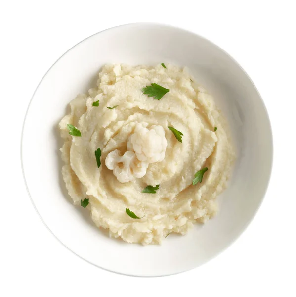 Ev yapımı Karnabahar püresi ya da lahana ezmeli Colcannon.