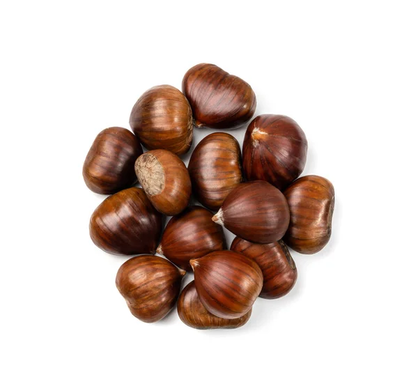 Edible Sweet Chestnuts, Healthy Autumn and Christmas Food — Stock Photo, Image