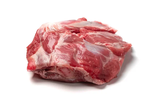 Filete fresco de carne cruda aislado sobre fondo blanco — Foto de Stock