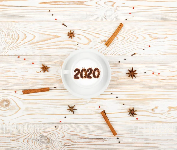 Новачки 2020 на Macchiato або Latte Cappuccino — стокове фото