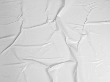 Creases Yüzey Grunge Efektli Beyaz Yapıştırılmış Kağıt Doku