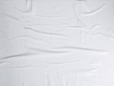Creases Yüzey Grunge Efektli Beyaz Yapıştırılmış Kağıt Doku