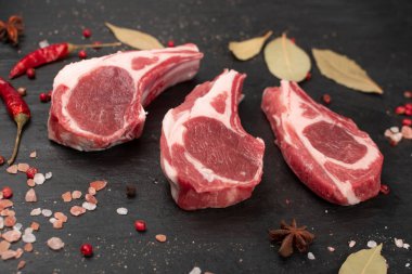 Çiğ kuzu pirzolası, koyun pirzolası ya da Kara Koyun kaburgası