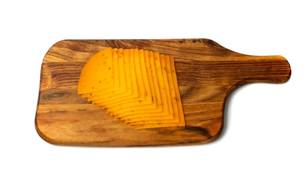 Oranje Hete Kaas met Chili Peper en Paprika — Stockfoto
