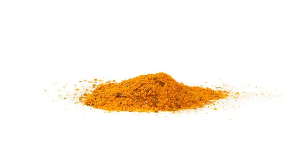 Högen Med Gyros Kebap Kryddor Mix Isolerad Blandat Pitabröd Kryddpulver — Stockfoto