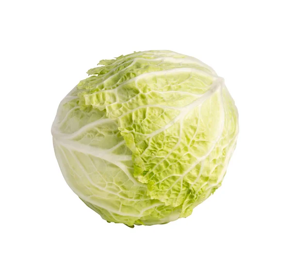 Whole Chinese Cabbage, Napa Cabbage or Wombok Isolated on White Background with Clipping Path. Fresh Green Cabbage — Stock Image Whole Chinese Cabbage Napa Cabbage Wombok Isolated White Background Clipping Stock Photo