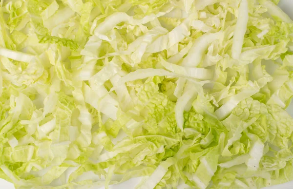 Heap of Chopped Chinese Cabbage, Napa Cabbage or Wombok Texture Background. Fresh Green Sliced Cabbage Salat Pattern — Stock Image Heap Chopped Chinese Cabbage Napa Cabbage Wombok Texture Background Fresh Royalty Free Stock Images