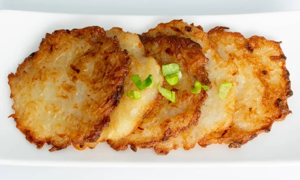 Crêpes Pommes Terre Draniki Deruny Latkes Pommes Terre Latkas Gâteaux — Photo