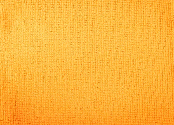 Orange Microfiber Cleaning Cloth Texture Background Top View Closeup — Stock Photo, Image