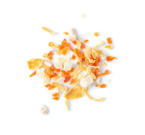 Άλμα Ξηρής Φλούδας Πορτοκαλιού Που Απομονώνεται Λευκό Φόντο Κομμένο Γιλέκο — Φωτογραφία Αρχείου