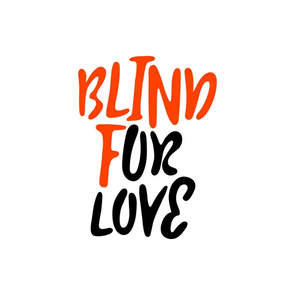 Слепой для печати любви для футболки — стоковый вектор