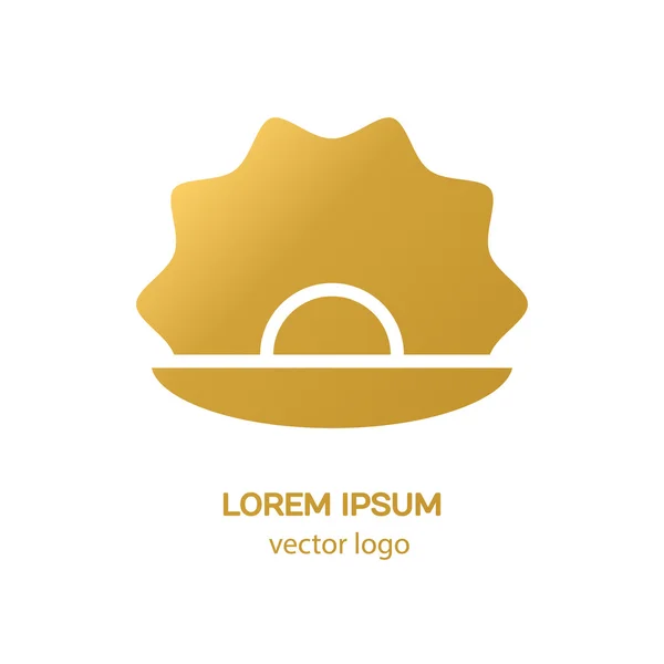 Kabuk ve pearl ile logo