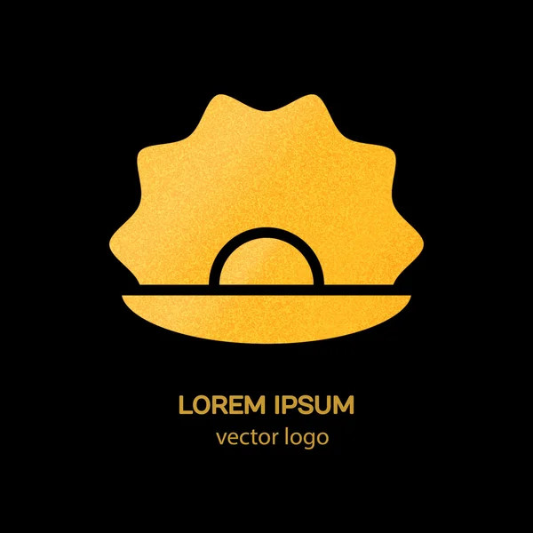 Kabuk ve pearl ile logo