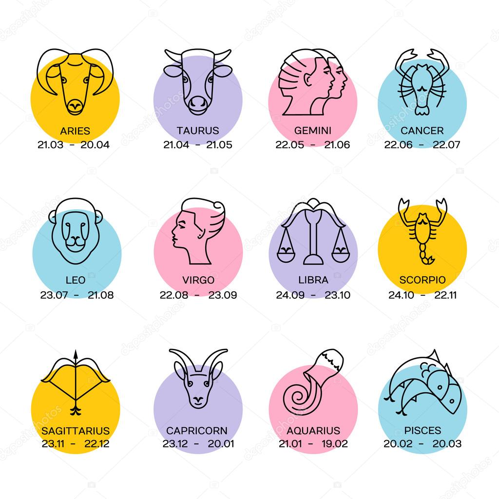 Zodiac Signs isolated