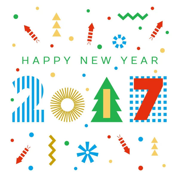 Yeni yıl tebrik kartı.