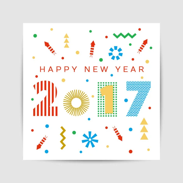 New Year Greeting card — Stock Vector