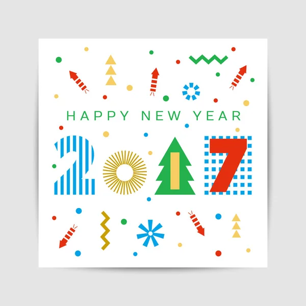 Yeni yıl tebrik kartı.