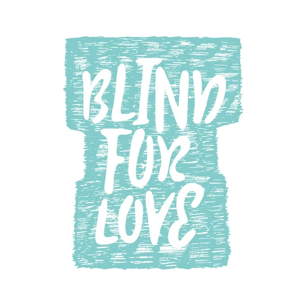 Τυφλή για αγάπη μοντέρνα εκτύπωσης — Διανυσματικό Αρχείο
