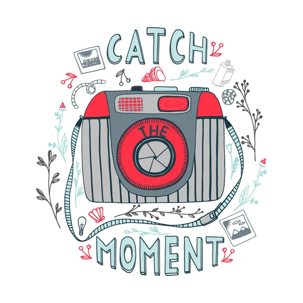 Catch the moment banner — Stock Vector