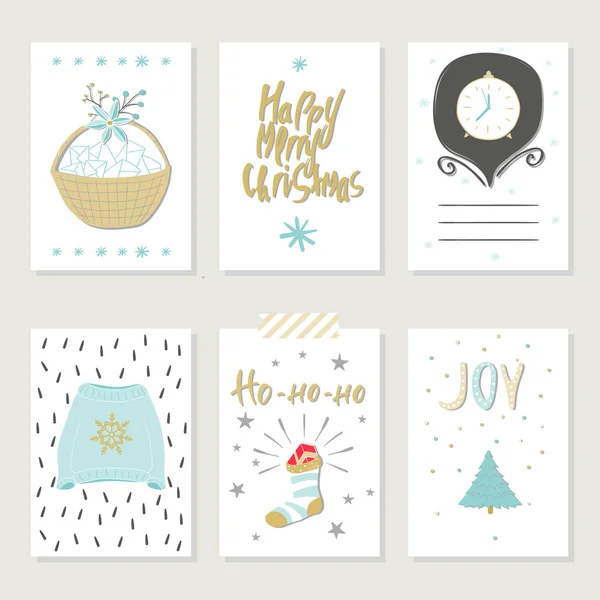 Χριστουγεννιάτικη κάρτα πρότυπα — Διανυσματικό Αρχείο