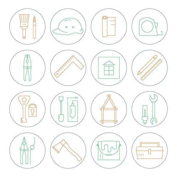 Iconos de reparación del hogar — Vector de stock