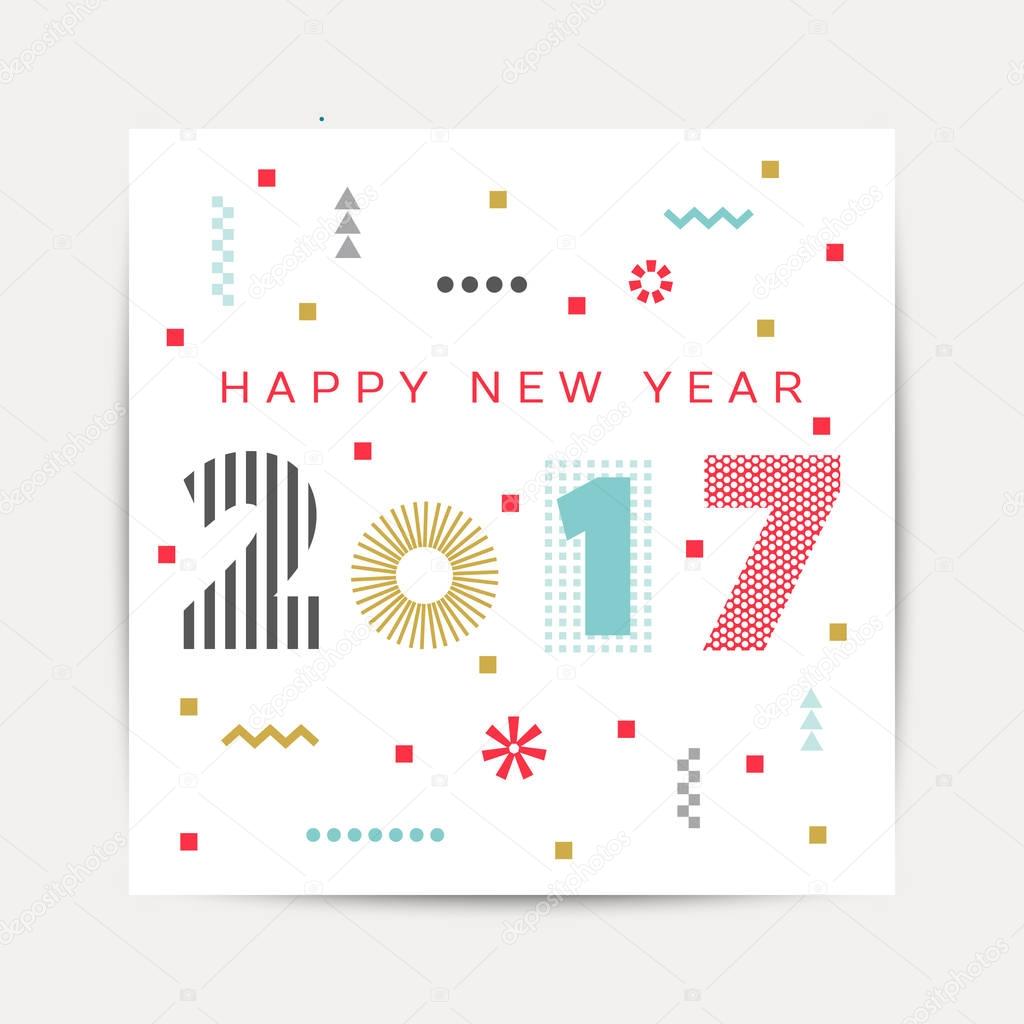 New Year Greeting card
