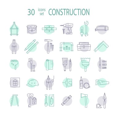 ev onarım Icons set