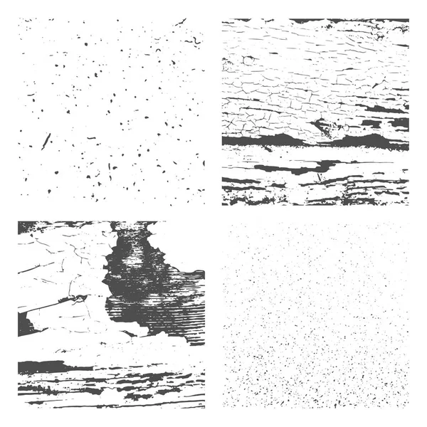 Set di texture di disagio Grunge — Vettoriale Stock