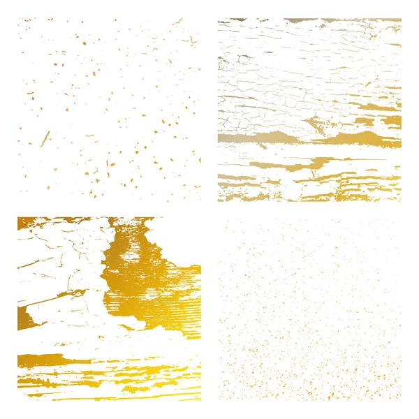 Ensemble de textures de détresse Grunge — Image vectorielle