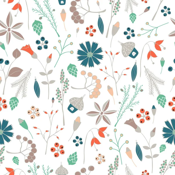 Fundo sem costura floral — Vetor de Stock